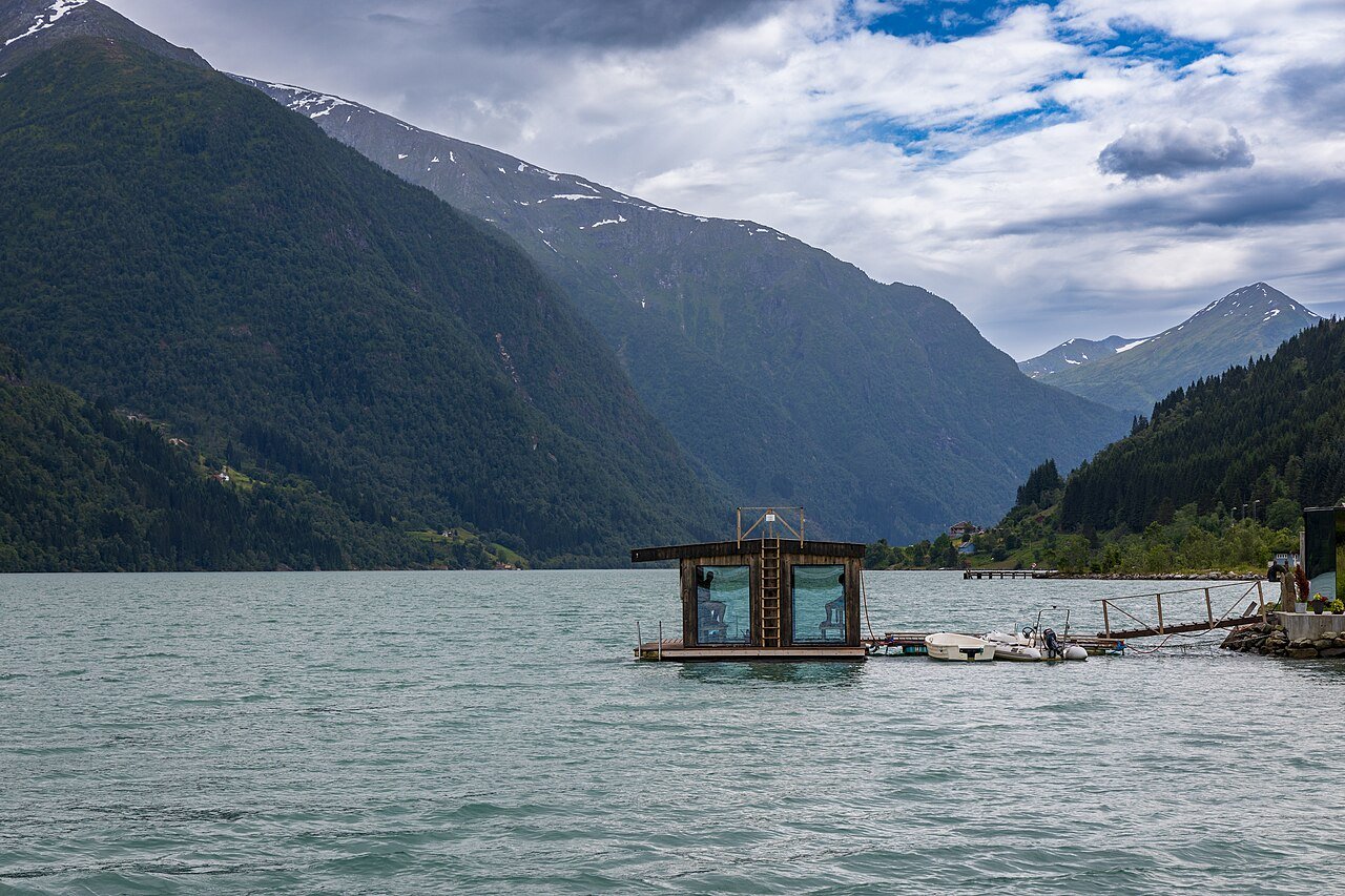 Sauna by the water